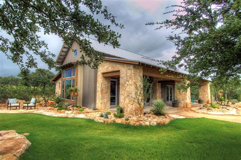 texas small rust metal house overlook hill country|texas hill country houses.